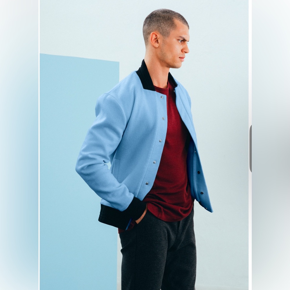 NWT APL x Woolmark Collection Perfect Wool Varsity Bomber Jacket L SOLD OUT